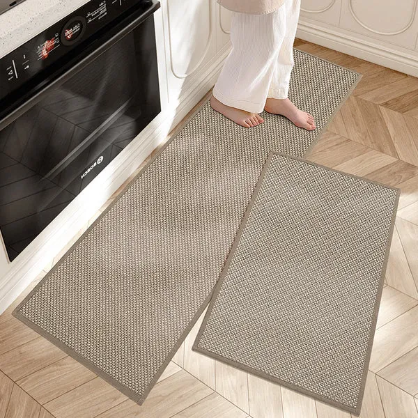 Retro non-slip kitchen mat with excellent grip