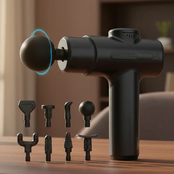 Portable Massage Gun with 8 Attachments for Deep Massage