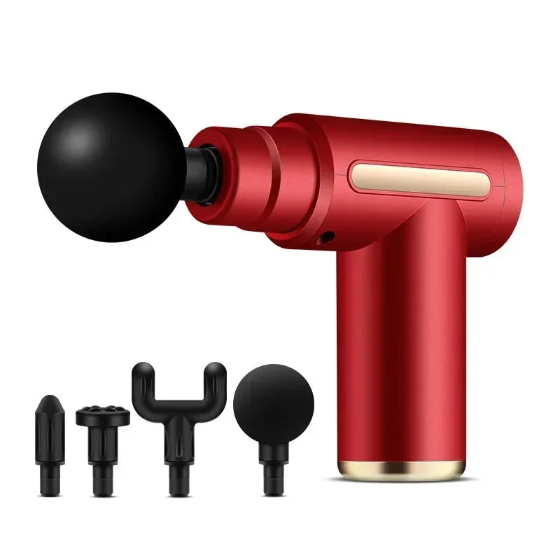 Portable USB Massage Gun with 4 Attachments