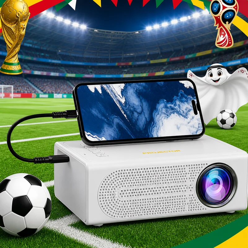 Portable HD Mini Projector for Home Entertainment