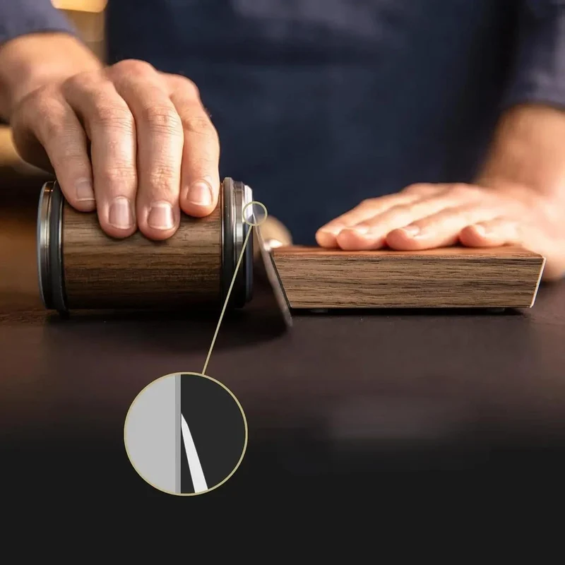 Advanced Knife Sharpener with Roller and Magnetic Set
