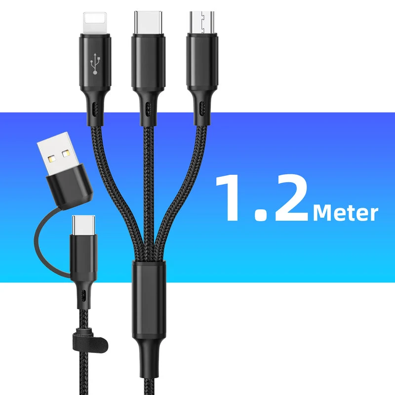 Efficient 3-in-1 Multi-Device Charging Cable
