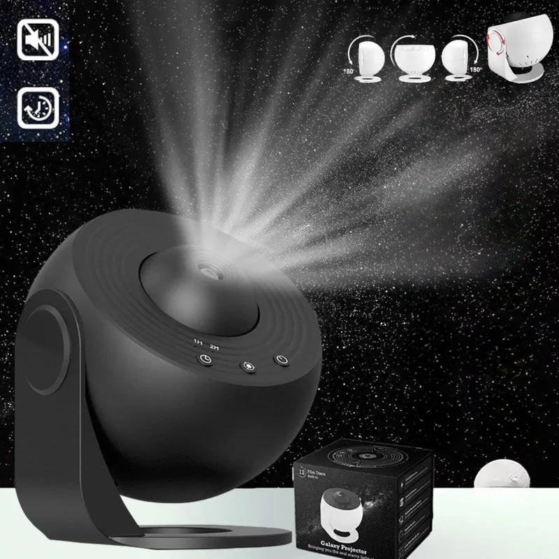 Fascinating 360° Rotating Galaxy Projector