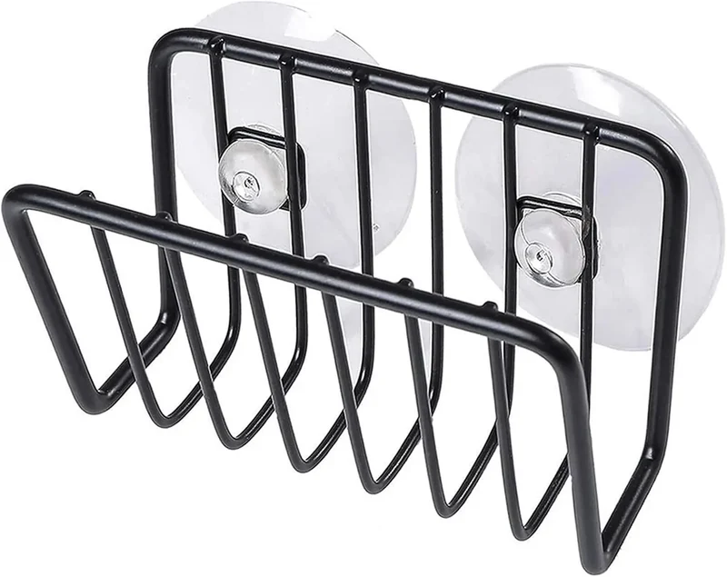 Porte-éponge inox à ventouse