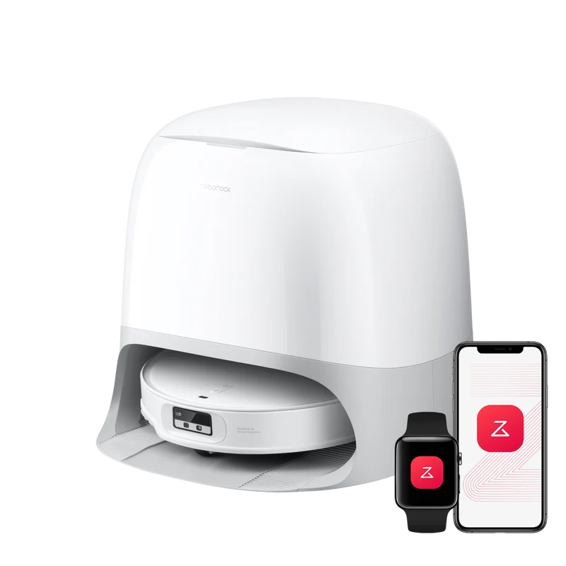 Roborock Qrevo CurvX robot aspirateur laveur ultrafin 7,98 cm avec puissante de 22 000 Pa