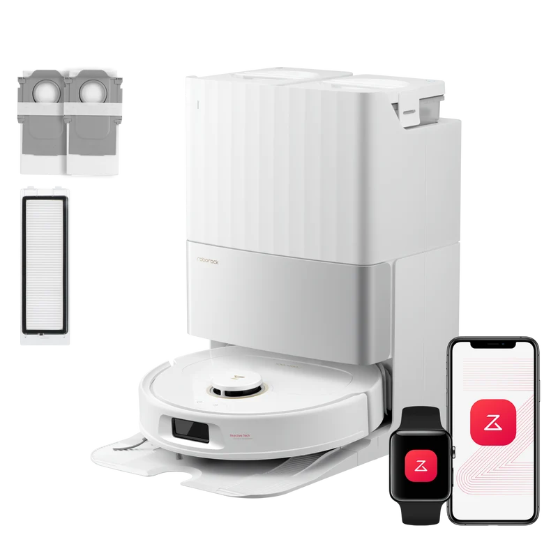 Roborock QV 35S Set robot aspirateur laveur avec station d’accueil multifonctionnelle