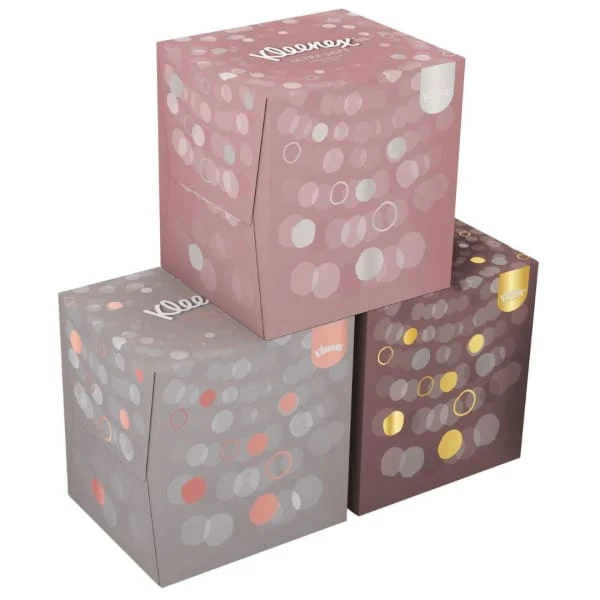 KLEENEX Mouchoirs boîte cubique x 12
