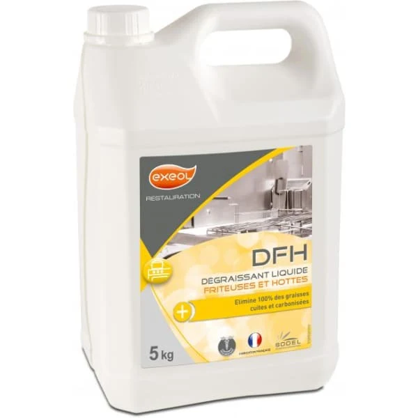 EXEOL Dégraissant professionnel Fours et Hottes DFH 5L