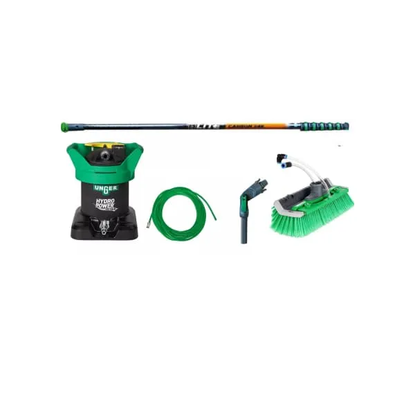UNGER matériel eau pure avec perche HydroPower Ultra - Kit Carbon 24K 8.60M
