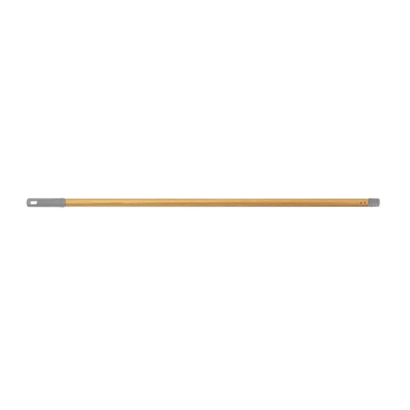 Manche acier classic 140cm à vis imitation bois