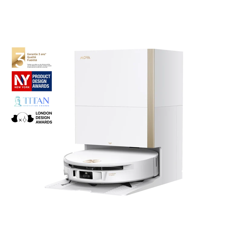 Dreame MOVA S70 Ultra Roller Robot Aspirateur Blanc