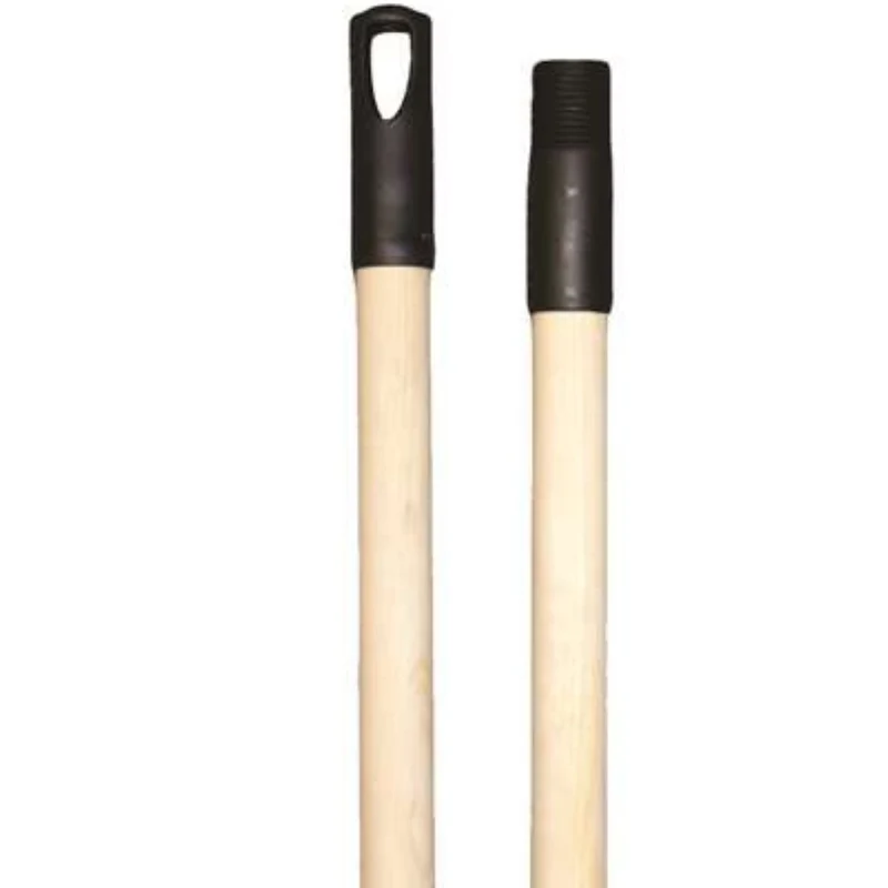 Manche à balai bois 130 cm avec embout plastique – pas de vis français