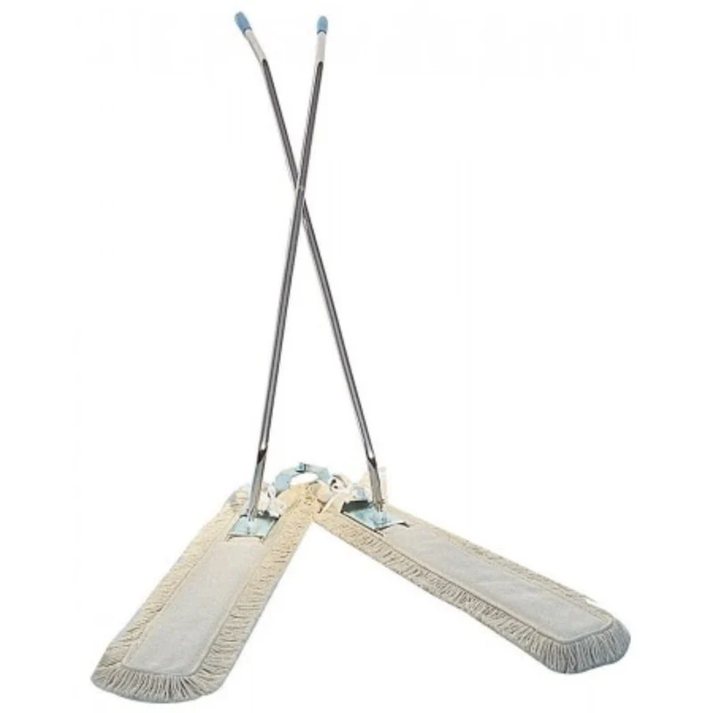 Armature de balai ciseaux 2 × 1 m en métal chromé