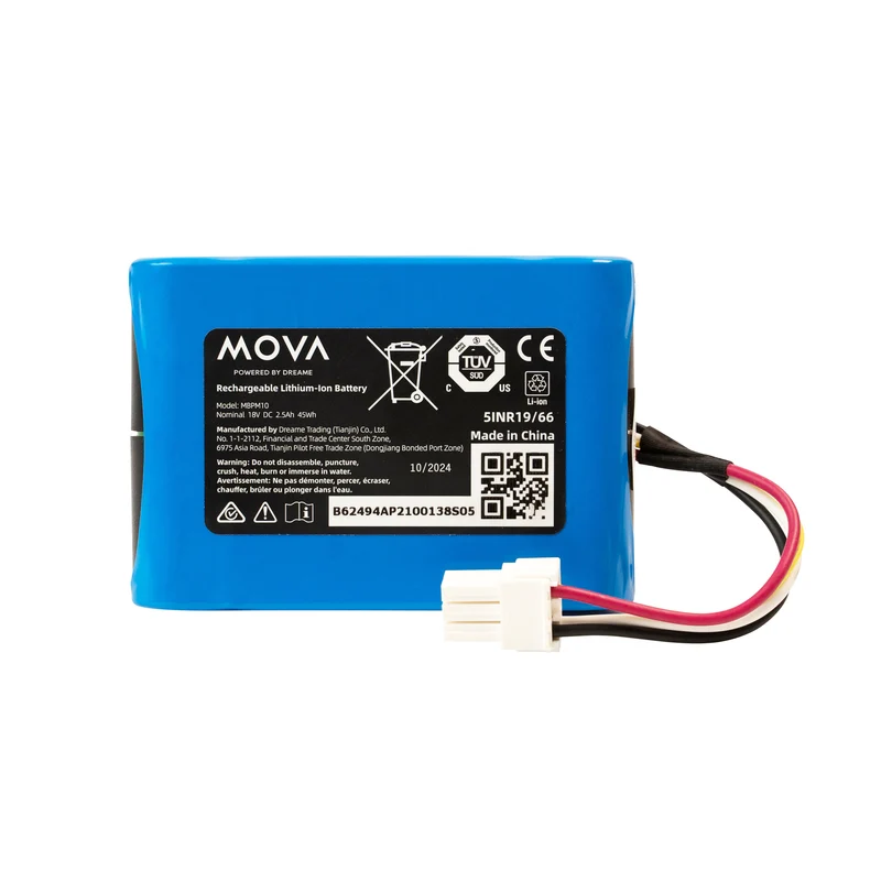 2,5A Batterie lithium-ion rechargeable pour Viax 250/500/MOVA 1000/600
