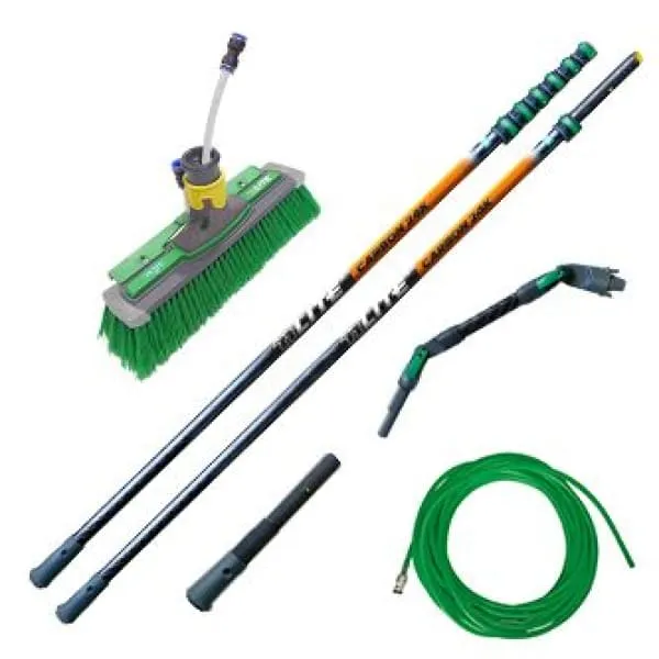 UNGER Kit Perche eau pure Complète nLITE Carbon 24K, 11,90m