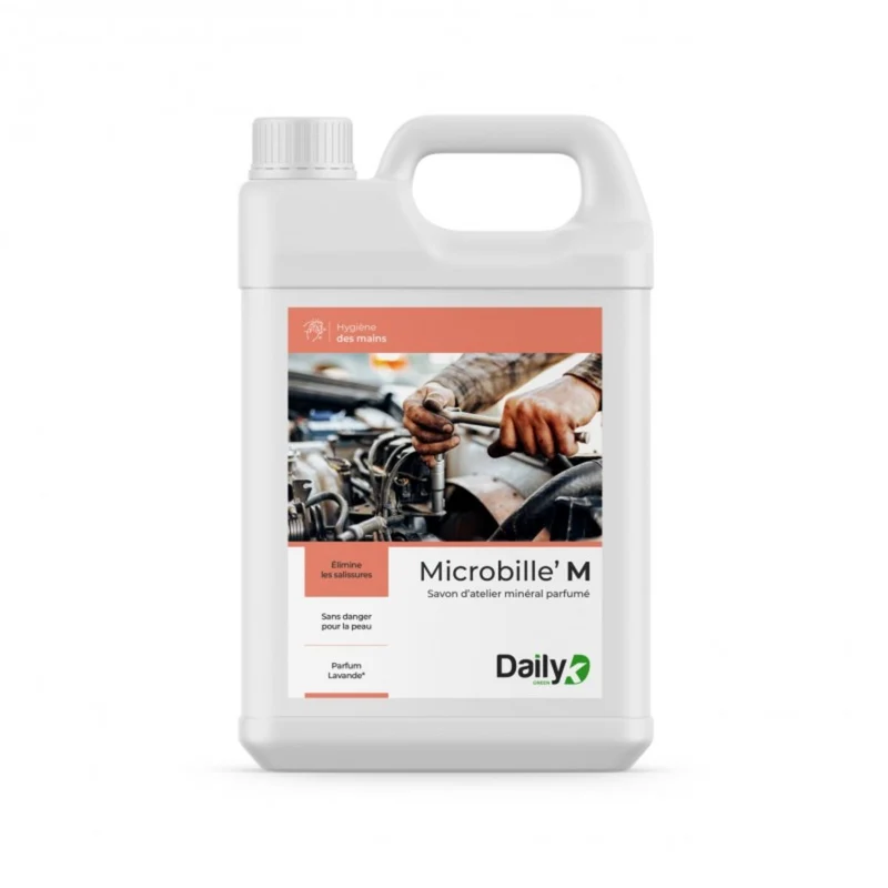 DAILYK GREEN MICROBILLE'M Savon d'atelier base minérale - Bidon 5L