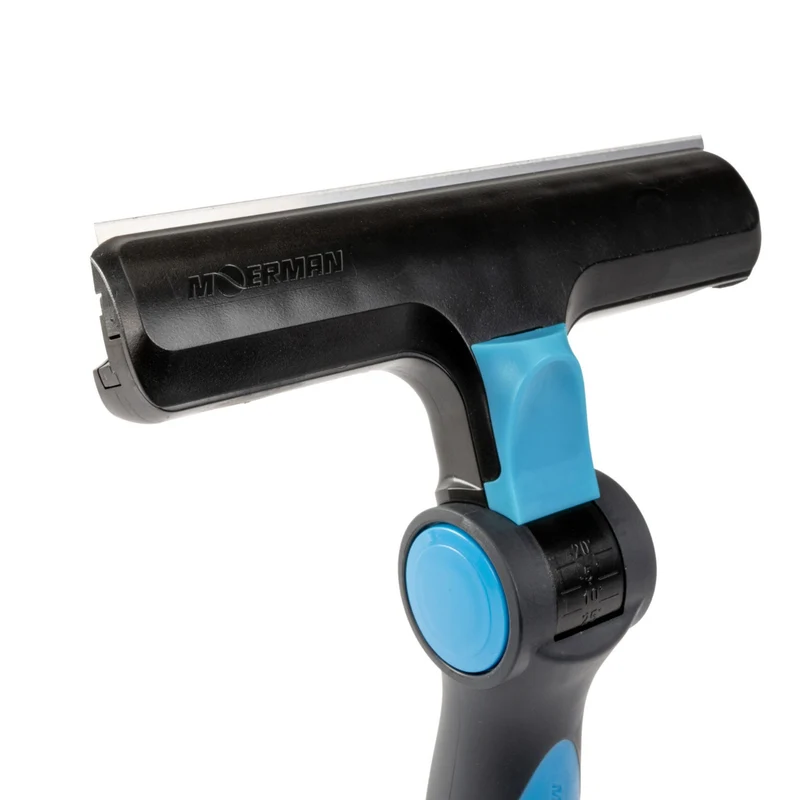 Moerman Sharkblade – Grattoir vitres professionnel 15 cm ergonomique à angles réglables