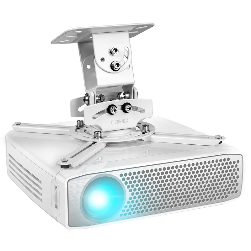 Duronic PB05XB Support pour Vidéoprojecteur Plafond Rotatif 360° Inclinable 30° et Pivotable 20° Charge maximale 13,6 kg Idéal pour Home Cinema présentations conférences