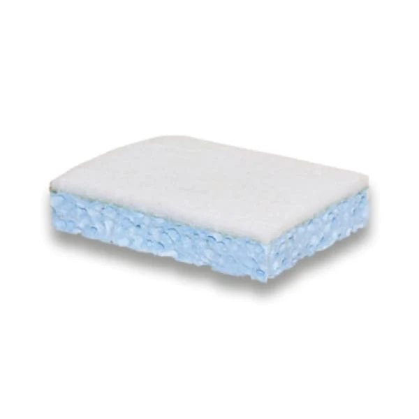 Tampon Blanc sur Éponge Rose ou Bleue Grand Modèle
