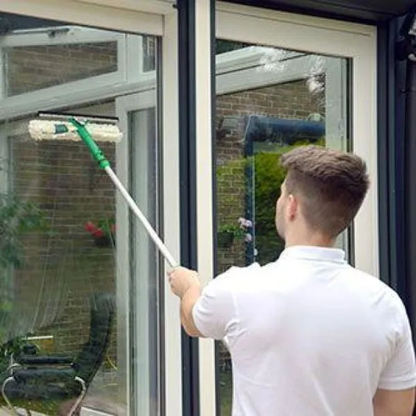 UNGER Kit de nettoyage des vitres 1,25 m avec perche