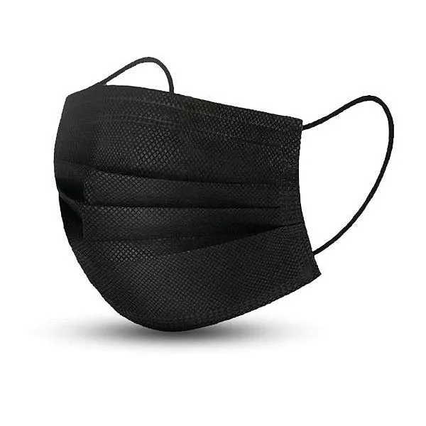 MASQUE CHIRURGICAL 3 PLIS NOIR